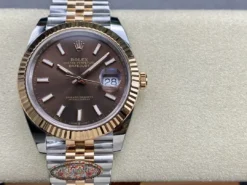 Rolex Super Clone Datejust m126331 41mm Chocolate Dial Jubilee Bracelet