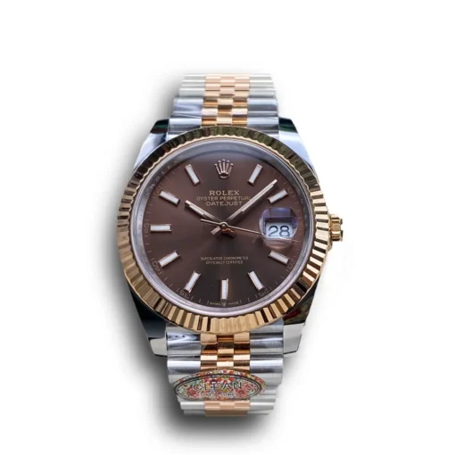 Clone Rolex Datejust m126331 41mm Chocolate Dial Jubilee Bracelet