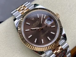 Fake Rolex Datejust m126331 41mm Chocolate Dial Jubilee Bracelet