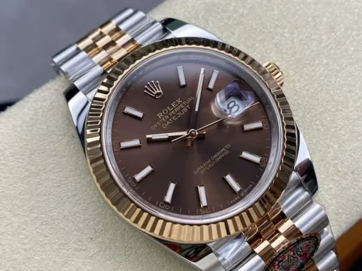 Fake Rolex Datejust m126331 41mm Chocolate Dial Jubilee Bracelet