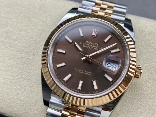 Rolex Replica Datejust m126331 41mm Chocolate Dial Jubilee Bracelet