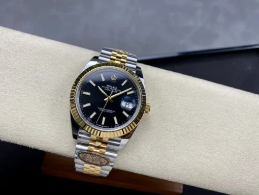 Super Clone Rolex Datejust m126333 41mm Bright Black Dial
