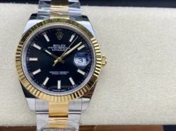 Rolex Super Clone Datejust m126333 41mm Bright Black Dial Oyster