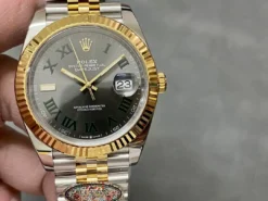 Rolex Super Clone Datejust m126333 41mm Slate Set Dial Jubilee
