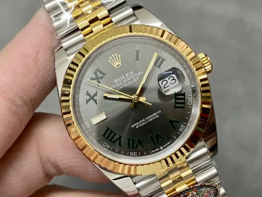 Fake Rolex Datejust m126333 41mm Slate Set Dial Jubilee