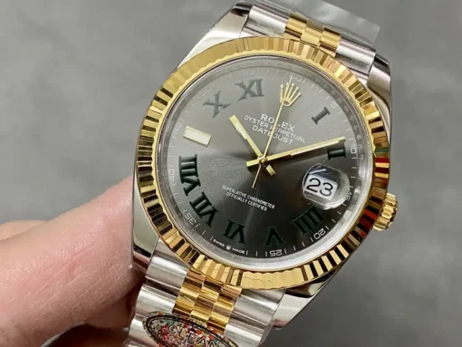 Rolex Replica Datejust m126333 41mm Slate Set Dial Jubilee