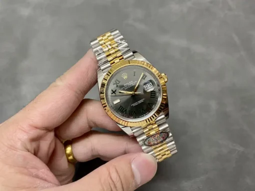 Super Clone Rolex Datejust m126333 41mm Slate Set Dial Jubilee