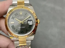 Rolex Super Clone Datejust m126333 41mm Slate Set Dial Oyster