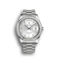 Replica Rolex Day-Date 118346 36mm Silver Dial