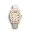 Replica Rolex Day-Date 118346 36mm Yellow Gold Dial with diamonds