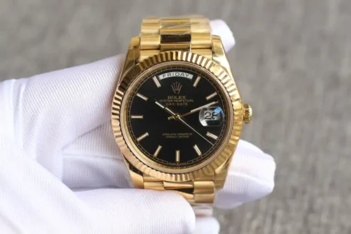 Super Clone Rolex Day-Date 126331 40mm Black Motif Dial