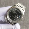 Replica Rolex Day-Date 126331 Stripe Dark Rhodium Dial Close-Up Focus