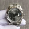 Replica Rolex Day-Date 126331 Stripe Dark Rhodium Dial Lug Shot
