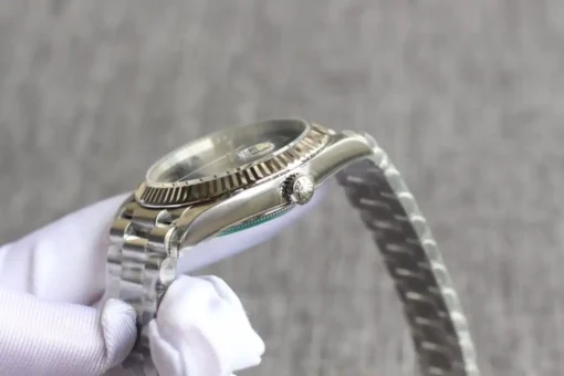 Best Fake Rolex Day-Date 126331 Stripe Dark Rhodium Dial