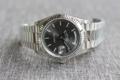 Best Rolex Replica Day-Date 126331 Stripe Dark Rhodium Dial
