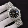 Rolex Super Clone Day-Date 128238 36mm Black Dial