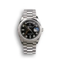 Replica Rolex Day-Date 128238 36mm Black Dial