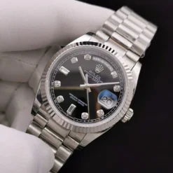Rolex Replica Day-Date 128238 36mm Black Dial