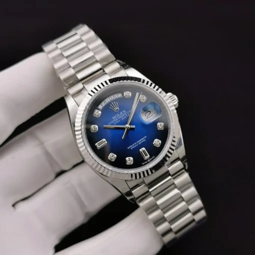 Rolex Super Clone Day-Date 128238 36mm Blue Ombre Dial