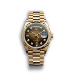 Replica Rolex Day-Date 128238 36mm Brown Ombre Dial