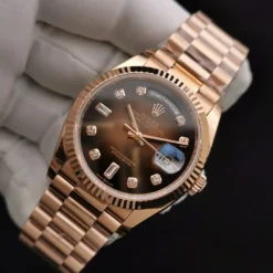 Rolex Replica Day-Date 128238 36mm Brown Ombre Dial