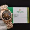 Replica Rolex Day-Date 128238 36mm Brown Ombre Dial Bracelet View