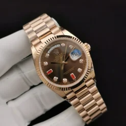 Rolex Super Clone Day-Date 128238 36mm Chocolate Dial