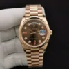 Fake Rolex Day-Date 128238 36mm Chocolate Dial
