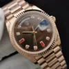 Super Clone Rolex Day-Date 128238 36mm Chocolate Dial