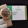 Rolex Clone Watches Day-Date 128238 36mm Chocolate Dial