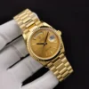 Rolex Super Clone Day-Date 128238 36mm Gold Dial