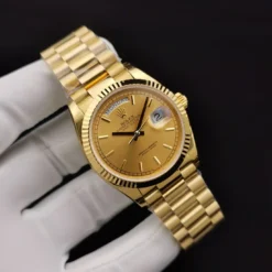Rolex Super Clone Day-Date 128238 36mm Gold Dial