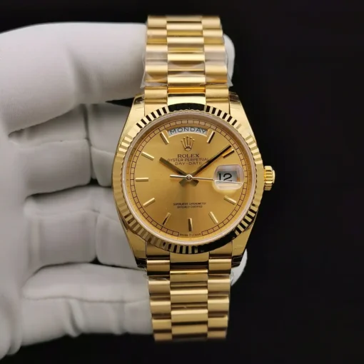 Fake Rolex Day-Date 128238 36mm Gold Dial