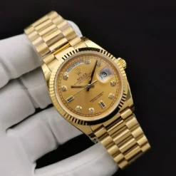 Rolex Super Clone Day-Date 128238 36mm Gold Dial Yellow Gold