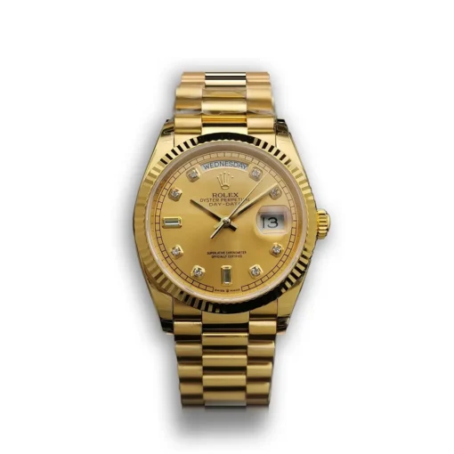 Replica Rolex Day-Date 128238 36mm Gold Dial Yellow Gold