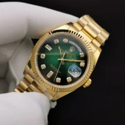 Rolex Replica Day-Date 128238 36mm Green Ombre Dial