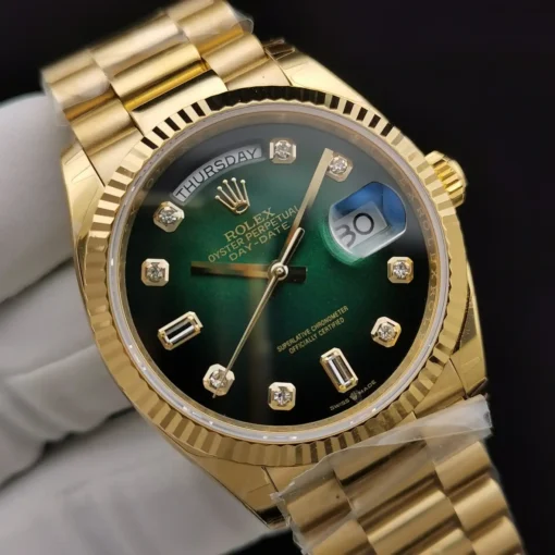 Super Clone Rolex Day-Date 128238 36mm Green Ombre Dial