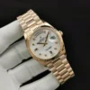 Rolex Super Clone Day-Date 128238 36mm Mother of Pearl Diamonds Dial