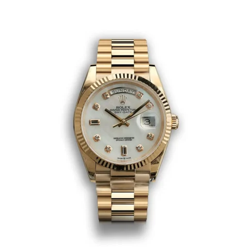 Replica Rolex Day-Date 128238 36mm Mother of Pearl Diamonds Dial