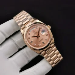 Rolex Super Clone Day-Date 128238 36mm Rose Gold Dial
