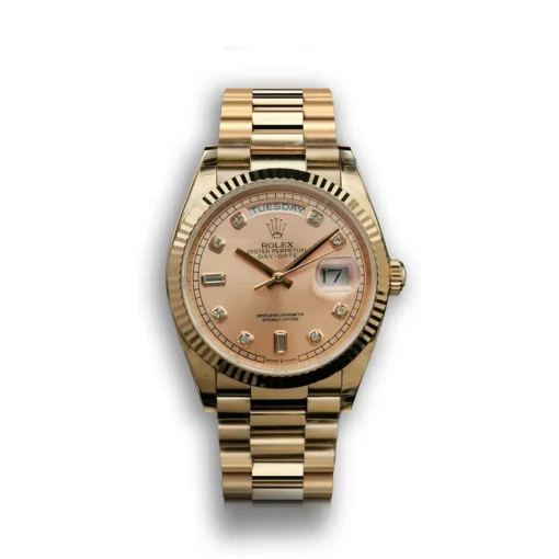 Replica Rolex Day-Date 128238 36mm Rose Gold Dial