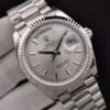 Super Clone Rolex Day-Date 128238 36mm Silver Dial