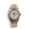 Replica Rolex Day-Date 128238 36mm White Dial Rose Gold