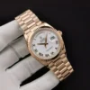 Rolex Super Clone Day-Date 128238 36mm White Roman Dial