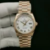 Fake Rolex Day-Date 128238 36mm White Roman Dial