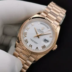 Rolex Replica Day-Date 128238 36mm White Roman Dial