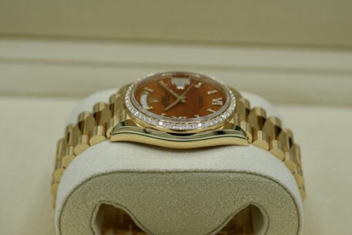 Fake Rolex Day-Date 36 mm Carnelian Dial 128348RBR
