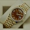 Rolex Replica Day-Date 36 mm Carnelian Dial 128348RBR