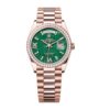 Replica Rolex Day-Date 36 mm Green Dial 128345RBR