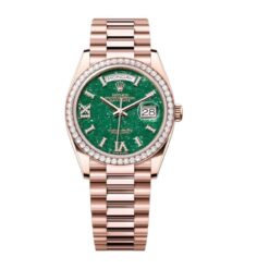 Replica Rolex Day-Date 36 mm Green Dial 128345RBR
